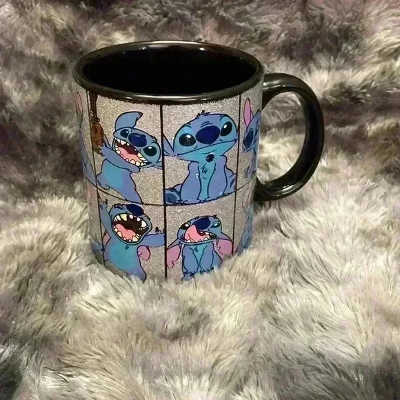 Silver Buffalo Disney Lilo &  Stitch Stitch Grid Glitter Mug - Picture 6 of 13
